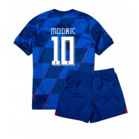 Fotbalové Dres Chorvatsko Luka Modric #10 Dětské Venkovní ME 2024 Krátký Rukáv (+ trenýrky)